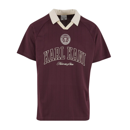 Karl Kani Ανδρική μπλούζα polo Heritage Emblem Shadow Pinstripe Soccer Jersey